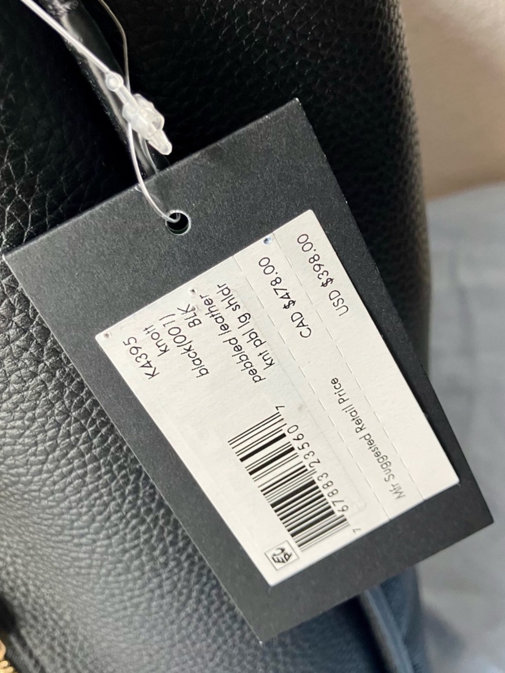 Kate Spade Knott Pebbled Leather Large Shoulder Bag - Black - Picture 3 of 15
